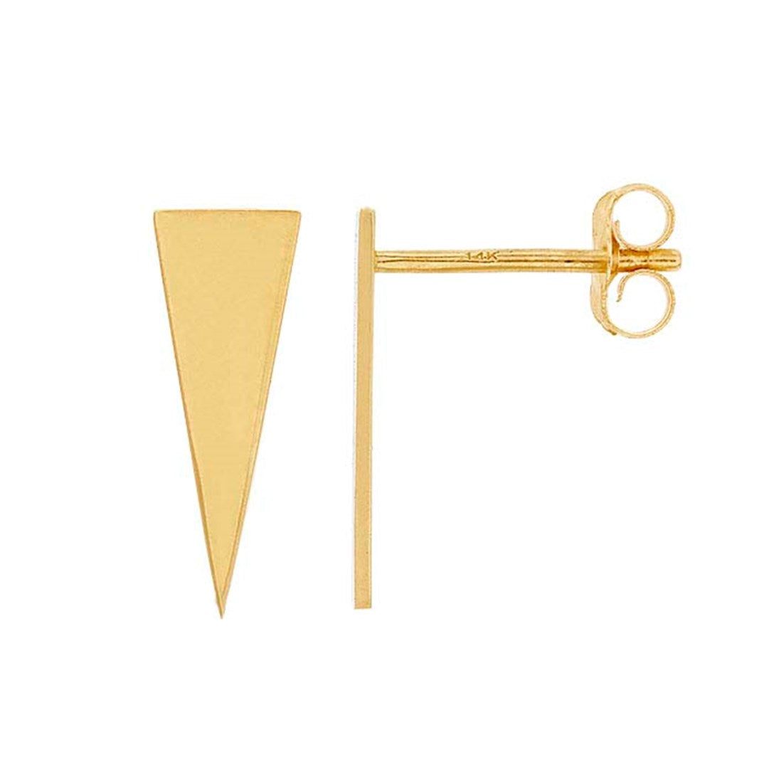 Golden Hour | Long Triangle Stud Earrings