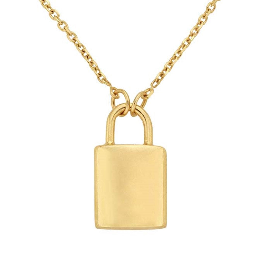 Golden Hour | 14k Lock Necklace
