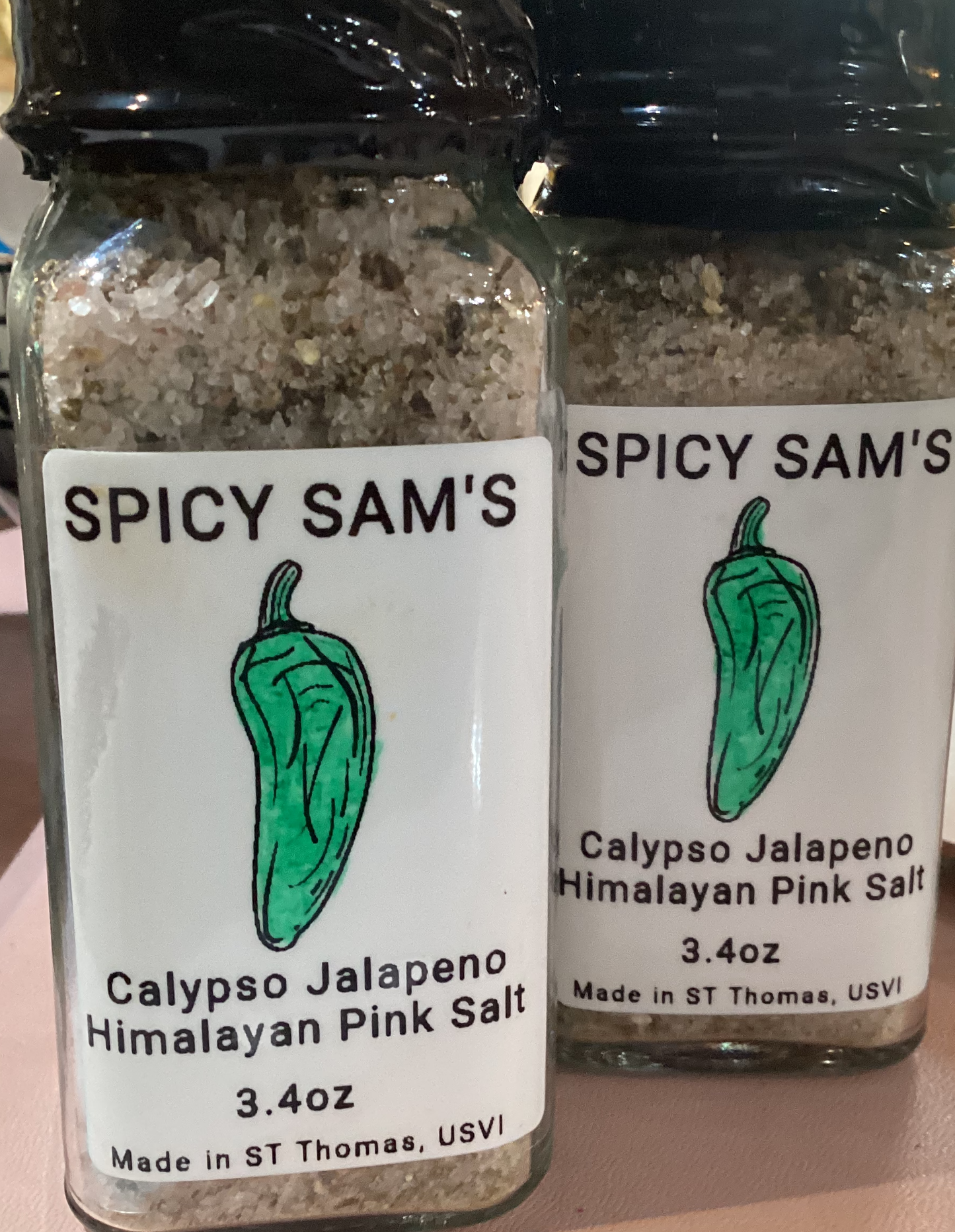 Spicy Sam's | Calypso Jalapeno Himalayan Pink Salt 3.4 oz