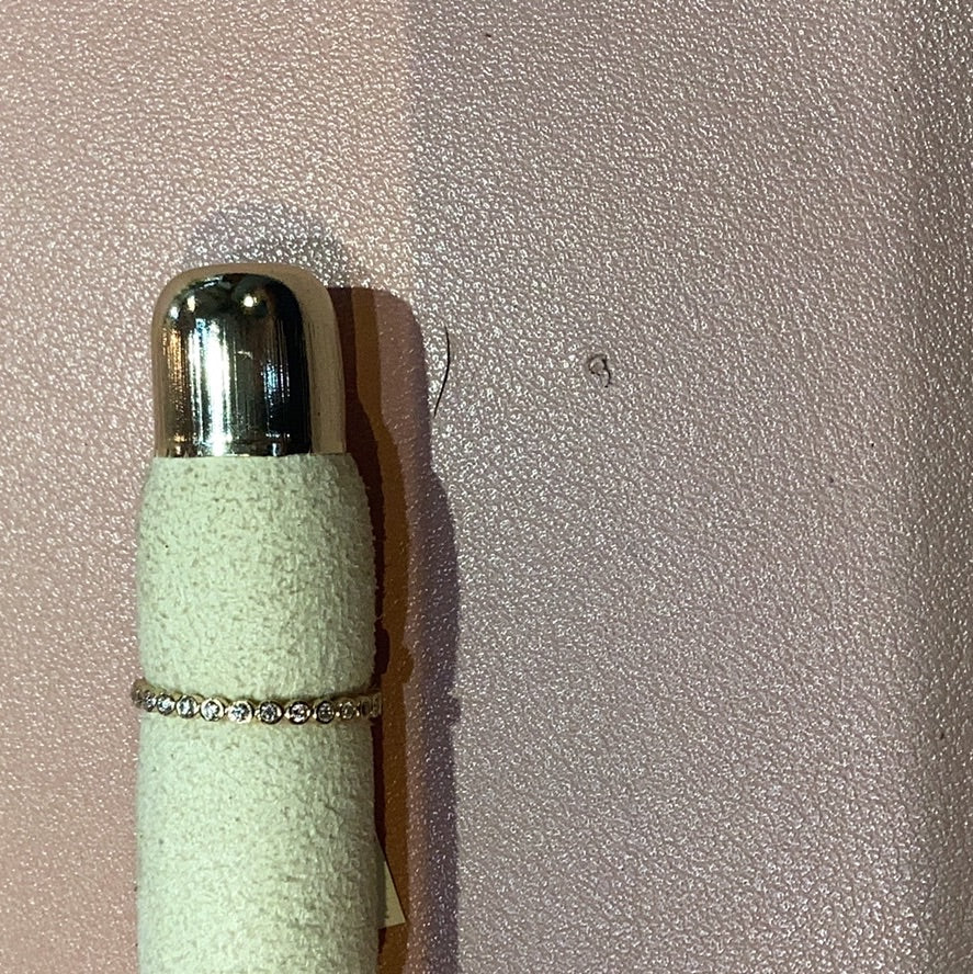 Bright Gems | 14k Gold Diamond Bezel Eternity Band