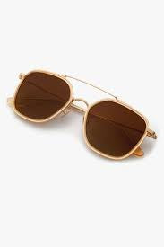 Krewe Sunglasses | Austin 18k Gold Titanium Polarized