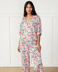 Printfresh | Flock of Flamingos Satin Wildest Dreams Set