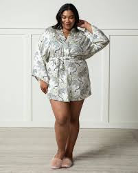 Printfresh | Satin Glam Mini Robe