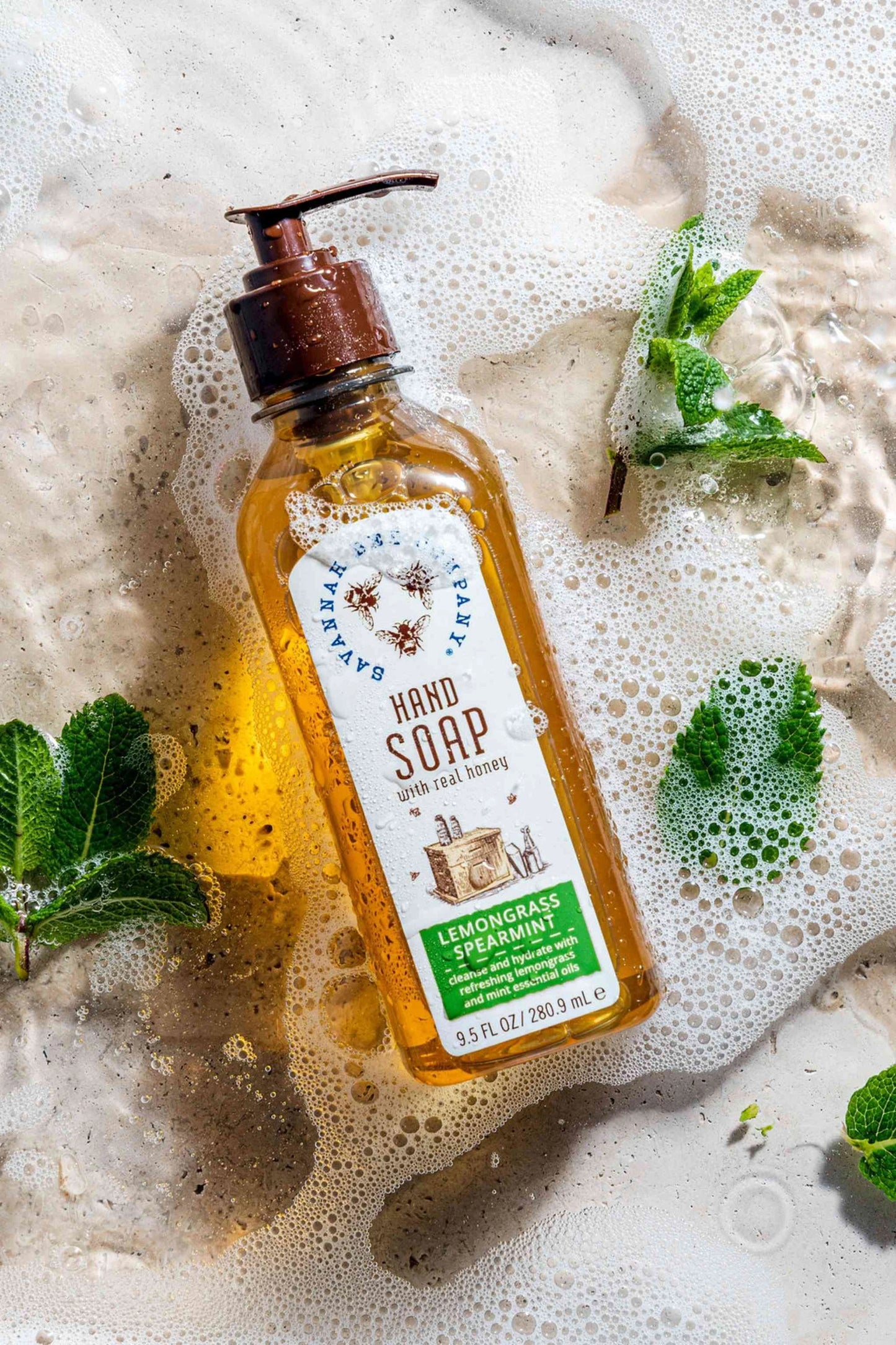 Savannah Bee | Lemongrass Spearmint Hand Soap