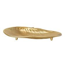 Creative Co-op | Cast Aluminum Gold Shell shaped tray