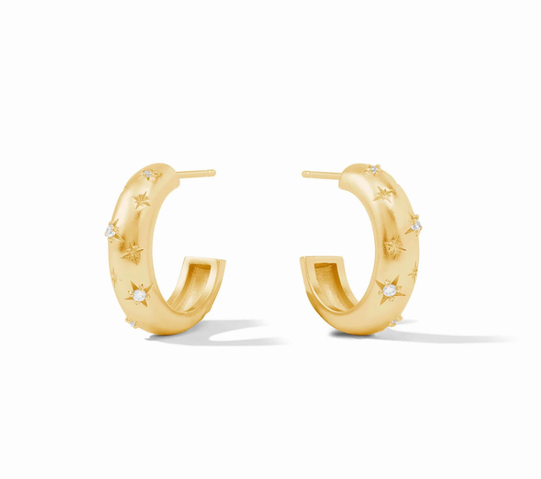 Julie Vos | Luna Stone Hoop Small