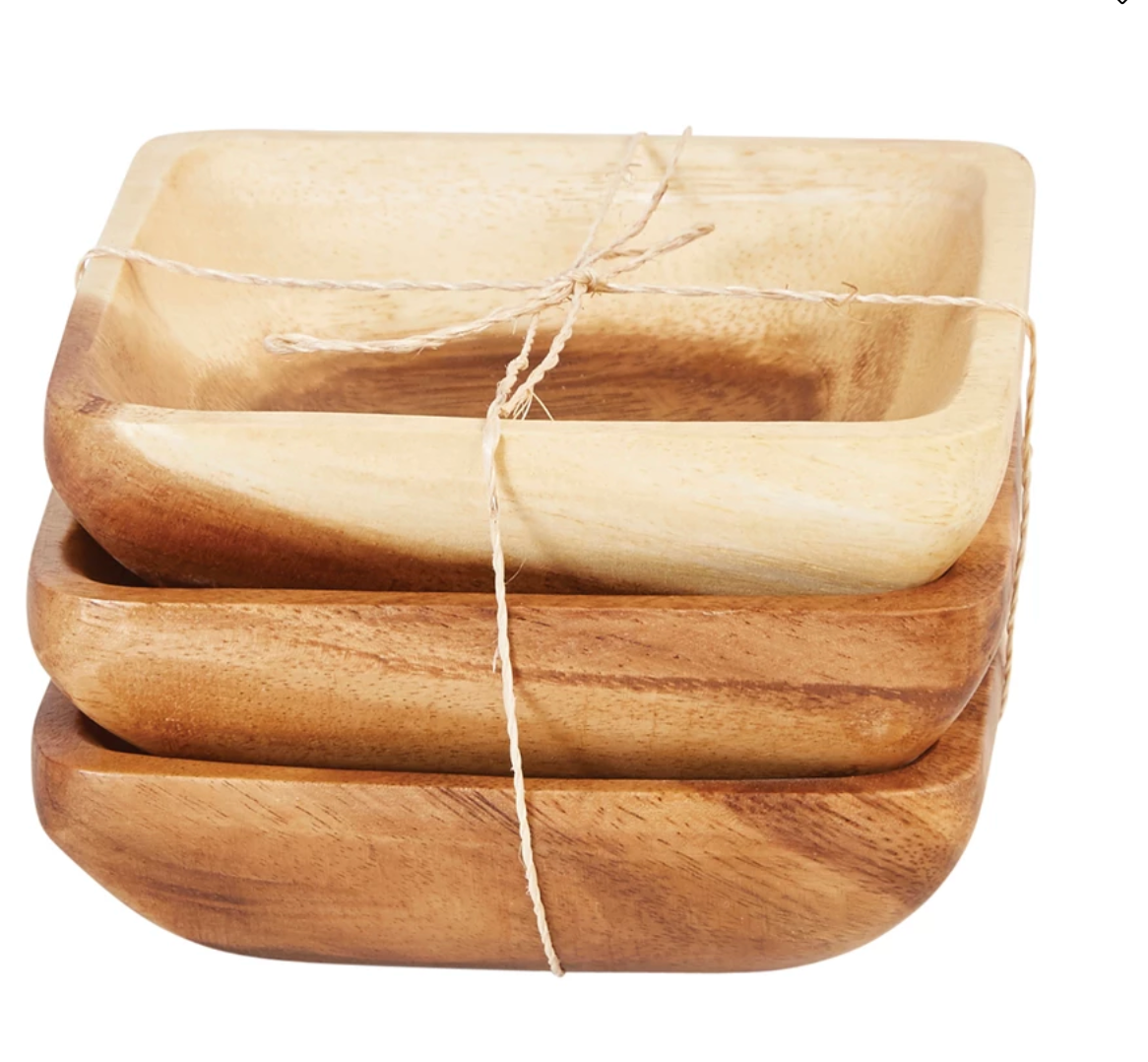 Creative Co-Op | Acacia Wood Bowls