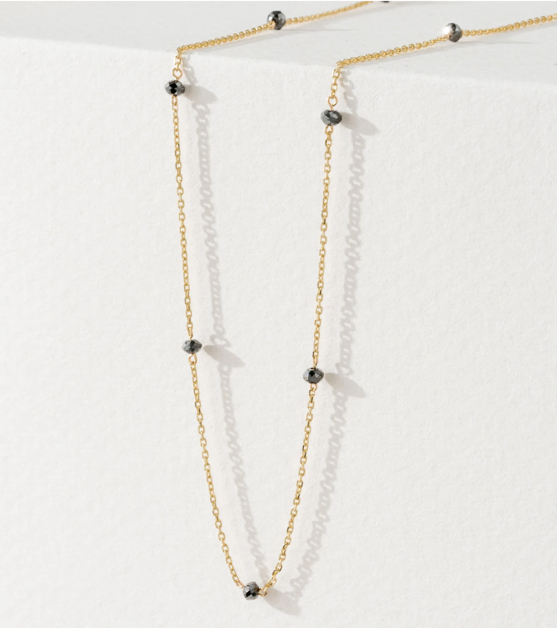 Golden Hour | Black Diamond Chain Necklace