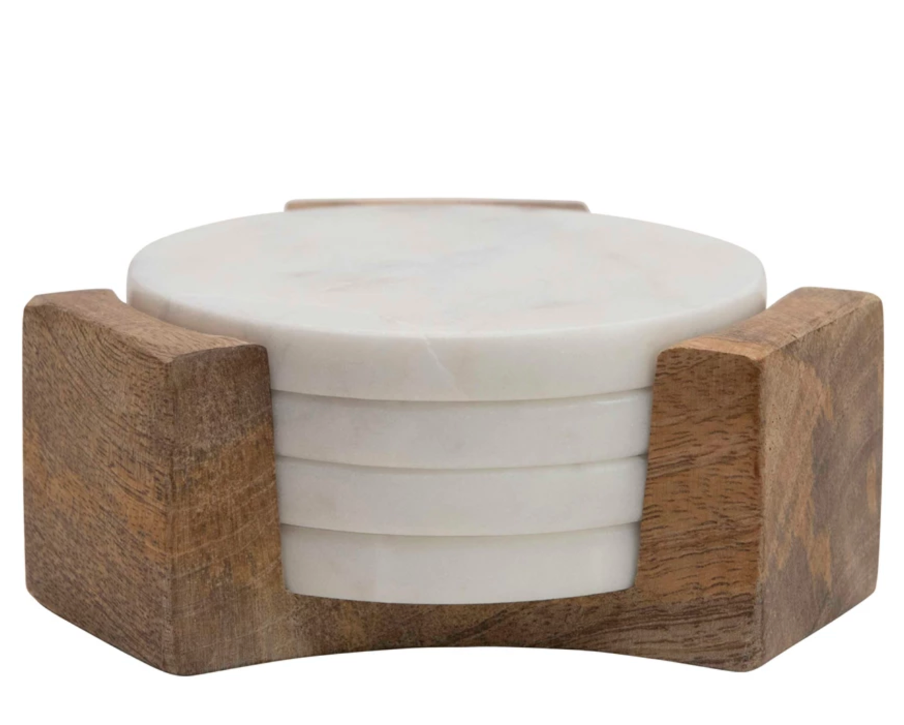 Creative Co-Op | Marble Coasters with Stand