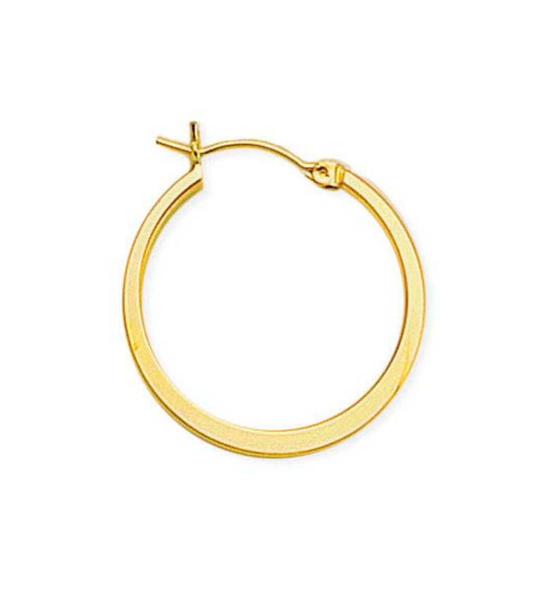 Golden Hour | Gold-Filled Hoop Earring With Flat Center