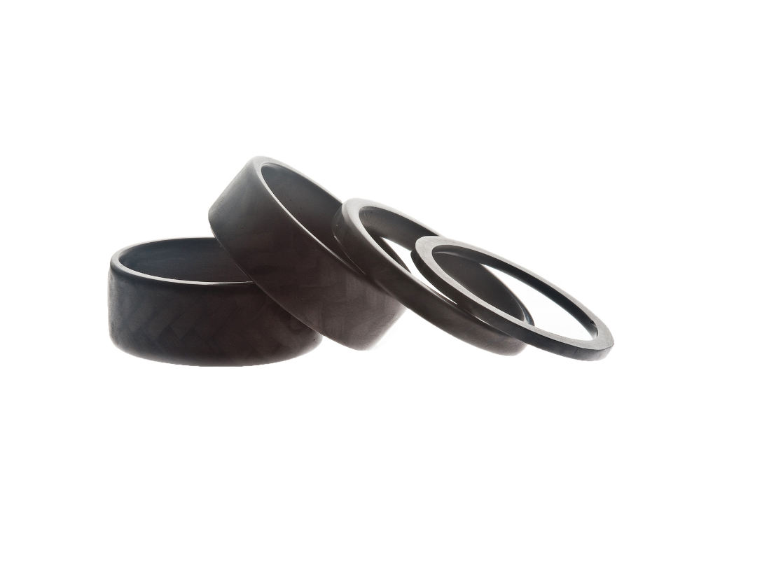 Diana Hall Jewelry | Carbon Fiber Rings