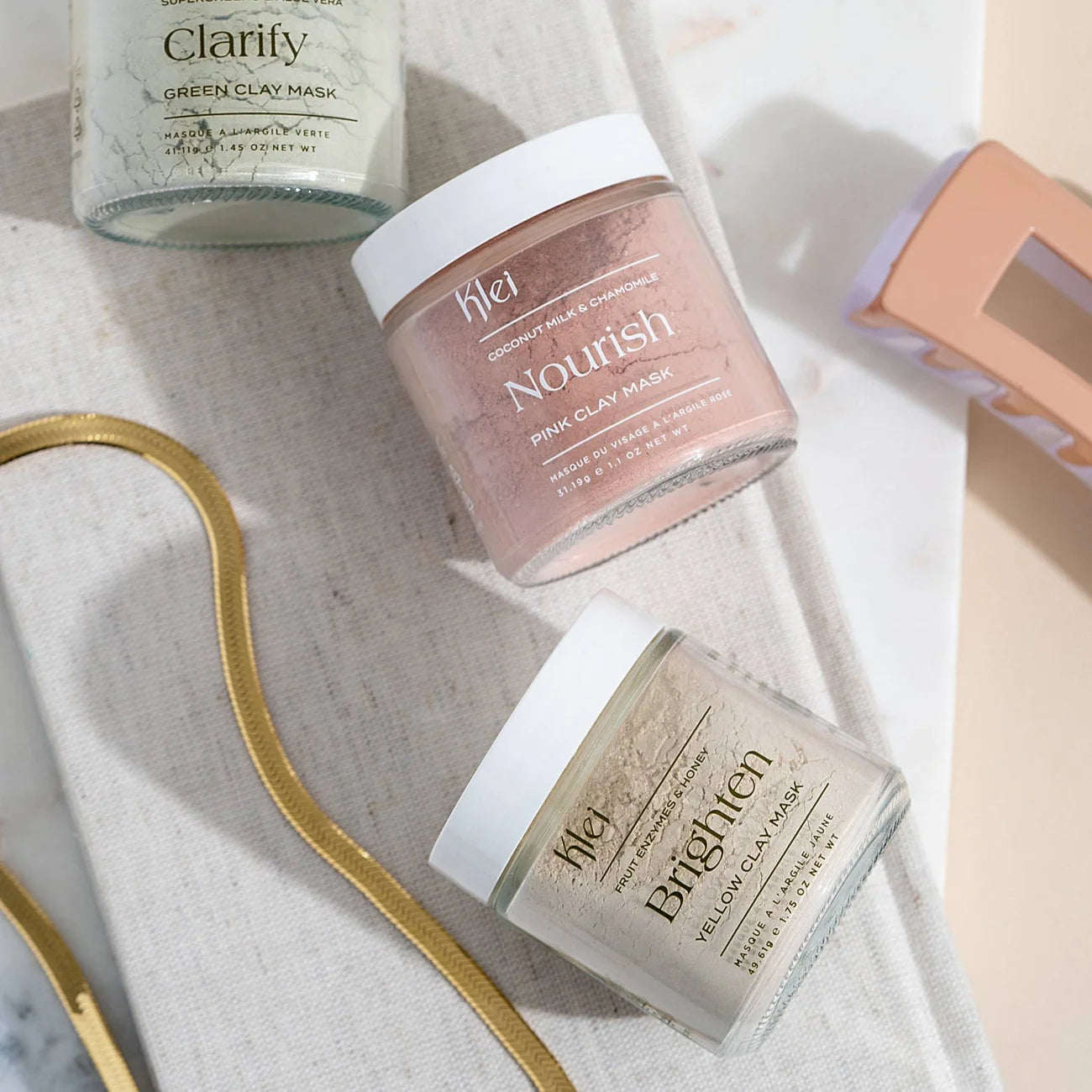 Klei | Brighten Fruit Enzymes & Honey Yellow Clay Mask