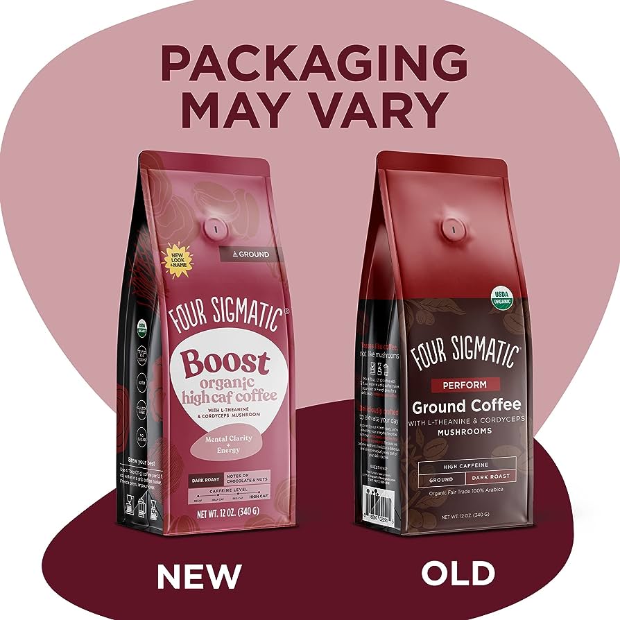Four Sigmatic | Boost High Caf Adaptogen Ground Coffee with L-Theanine & Cordyceps