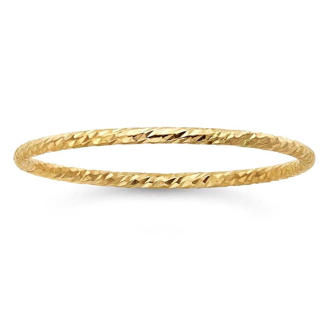 Golden Hour | 14k Gold Sparkle Stacking Ring