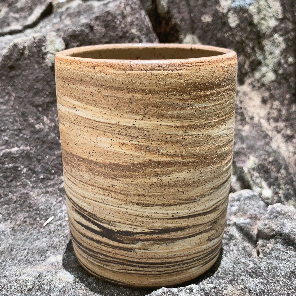 Isola Bella | Agateware Cylinder Plant Pots