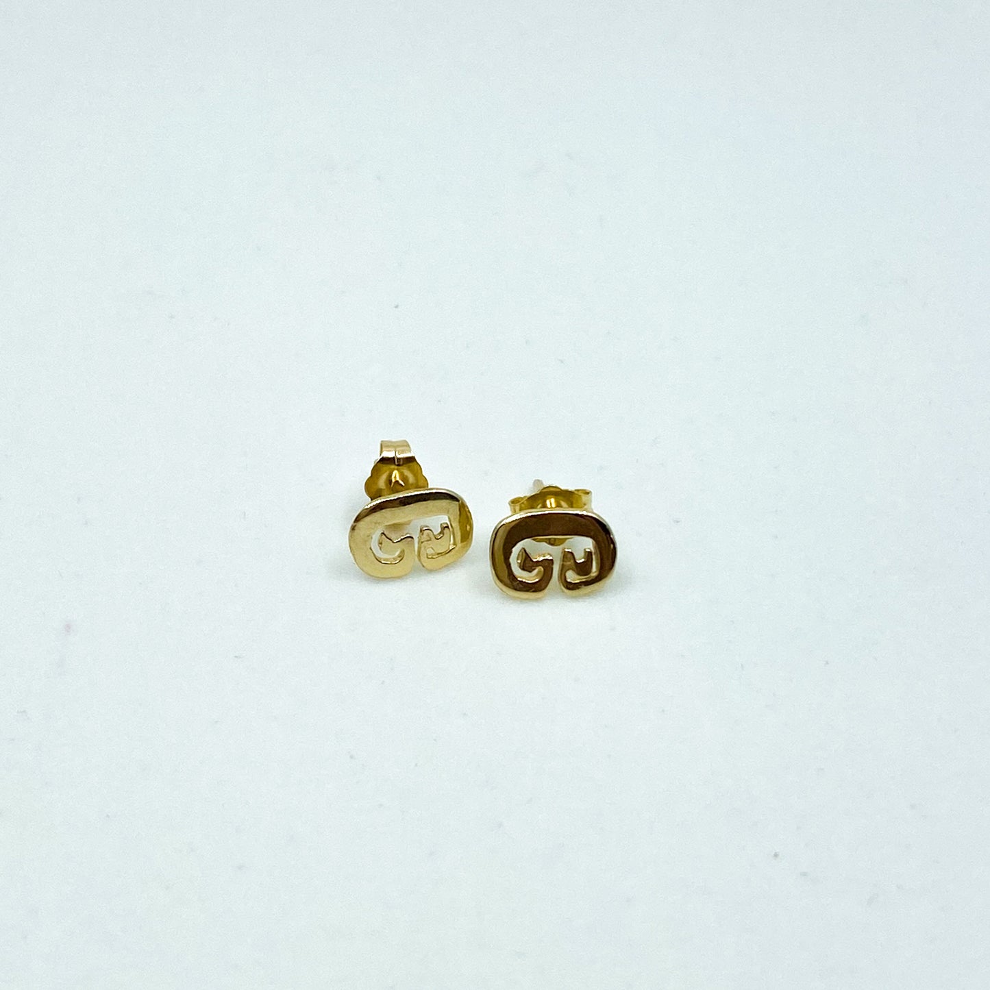 Golden Hour | 14k Gold Petroglyph Stud Earring Set