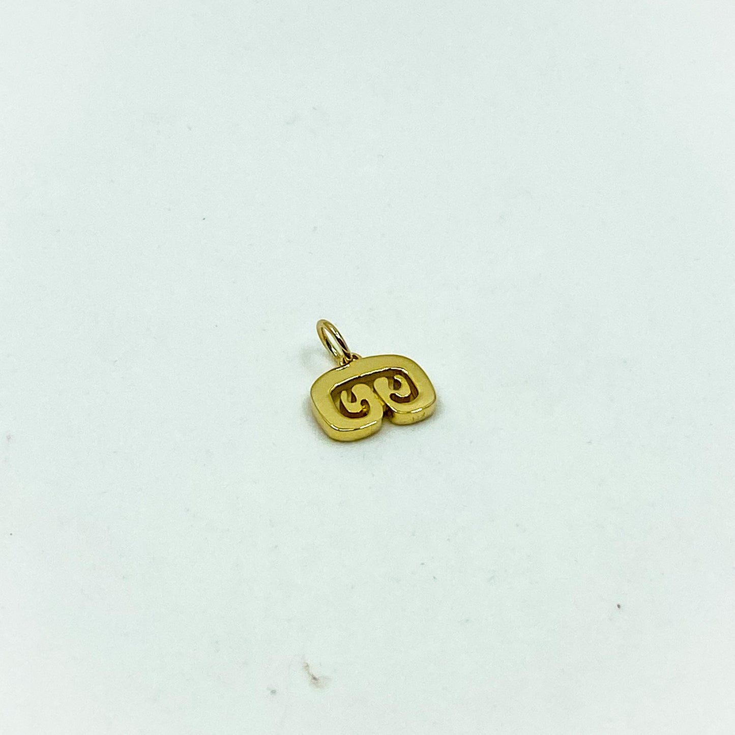 Golden Hour | 14k Gold #1 Petroglyph Pendant (thick)