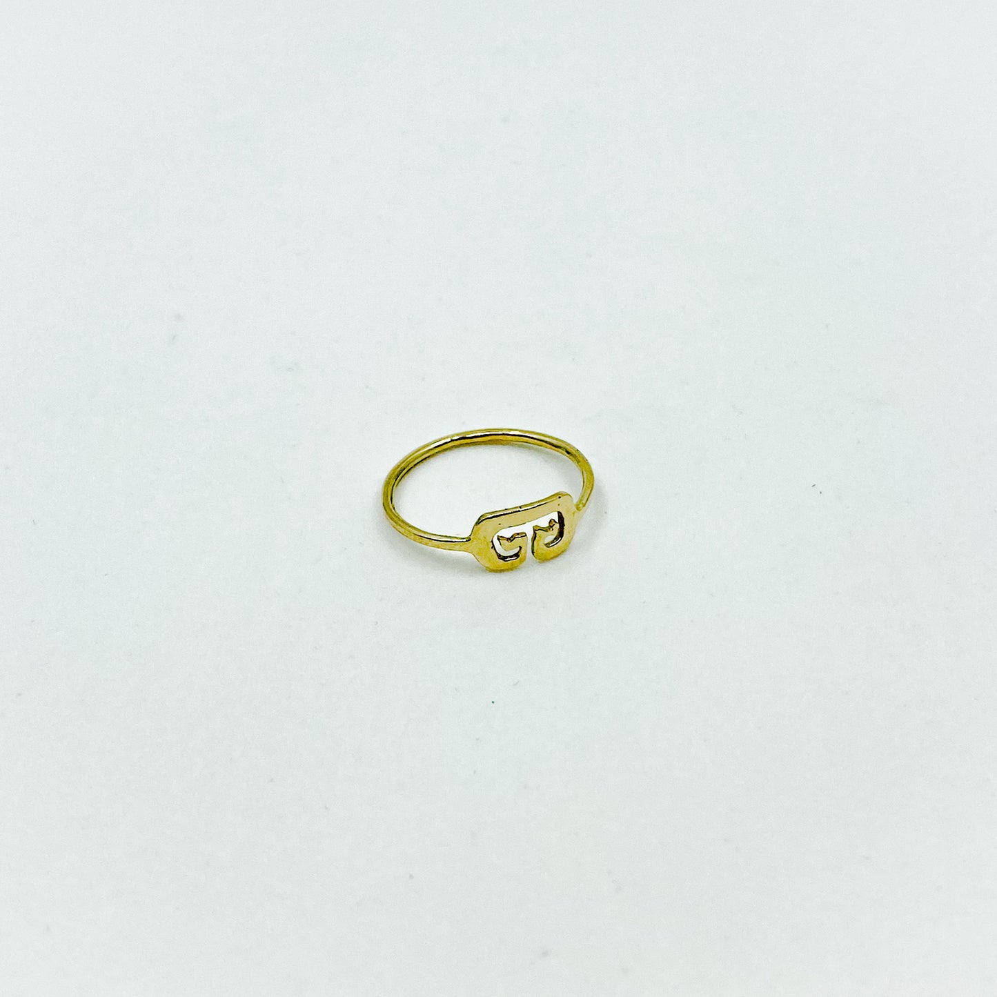 Golden Hour | 14k Gold Petroglyph Pinky Ring