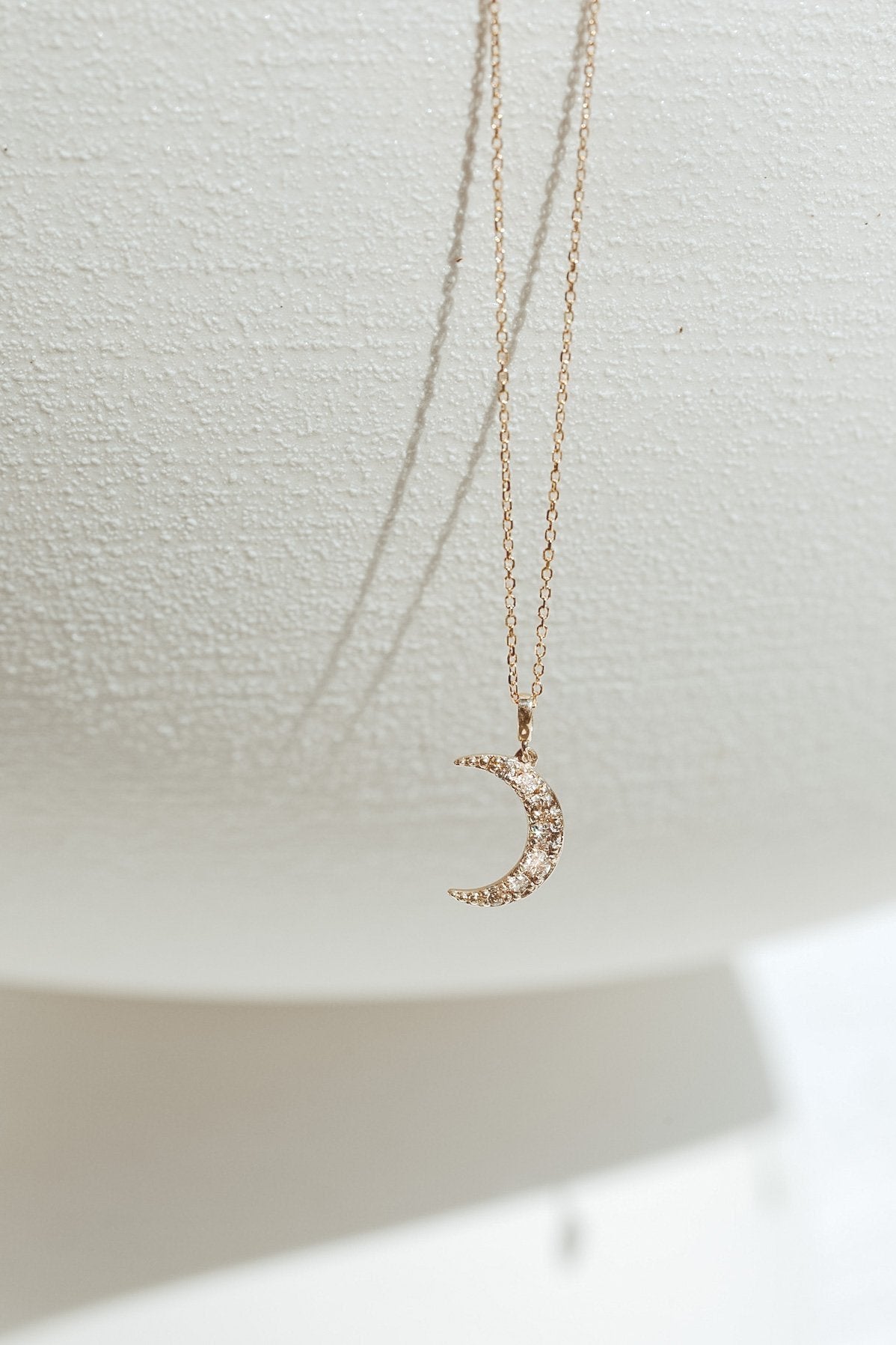 Katherine Stuart | LUNA Diamond Moon Necklace