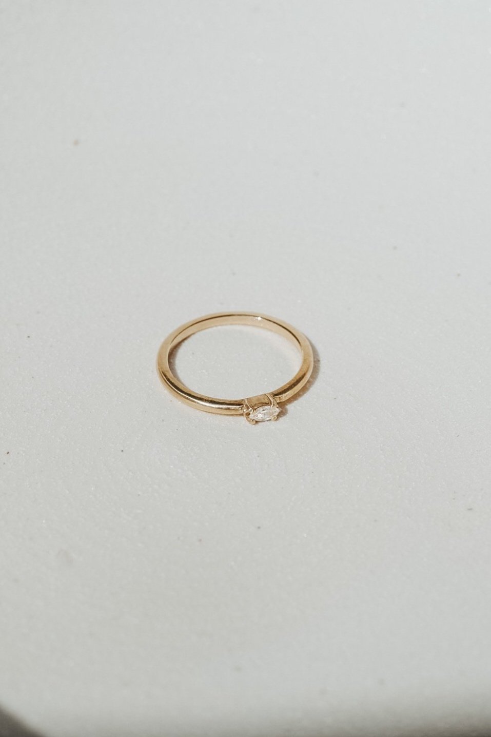 Katherine Stuart | Small Diamond Marquise Stacker