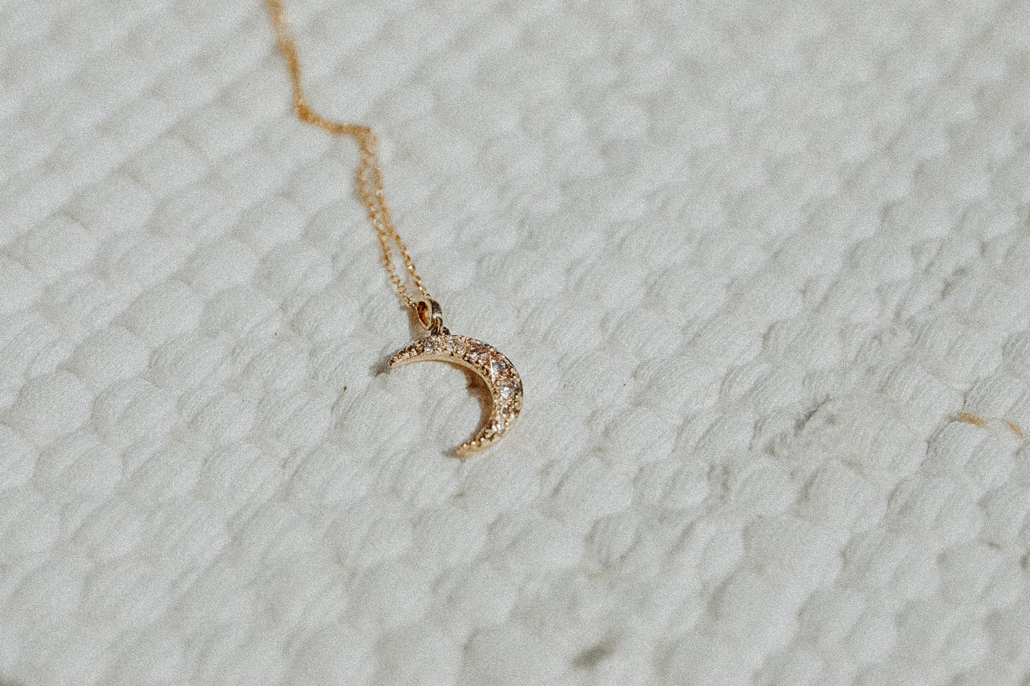 Katherine Stuart | LUNA Diamond Moon Necklace
