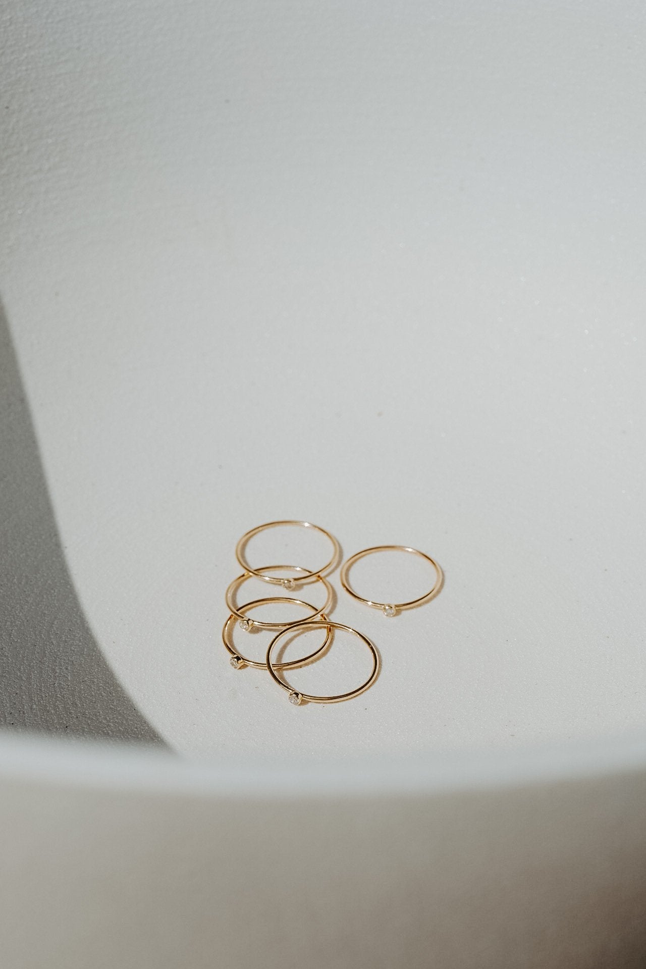 Katherine Stuart | 14k Diamond Stacker Baby Ring