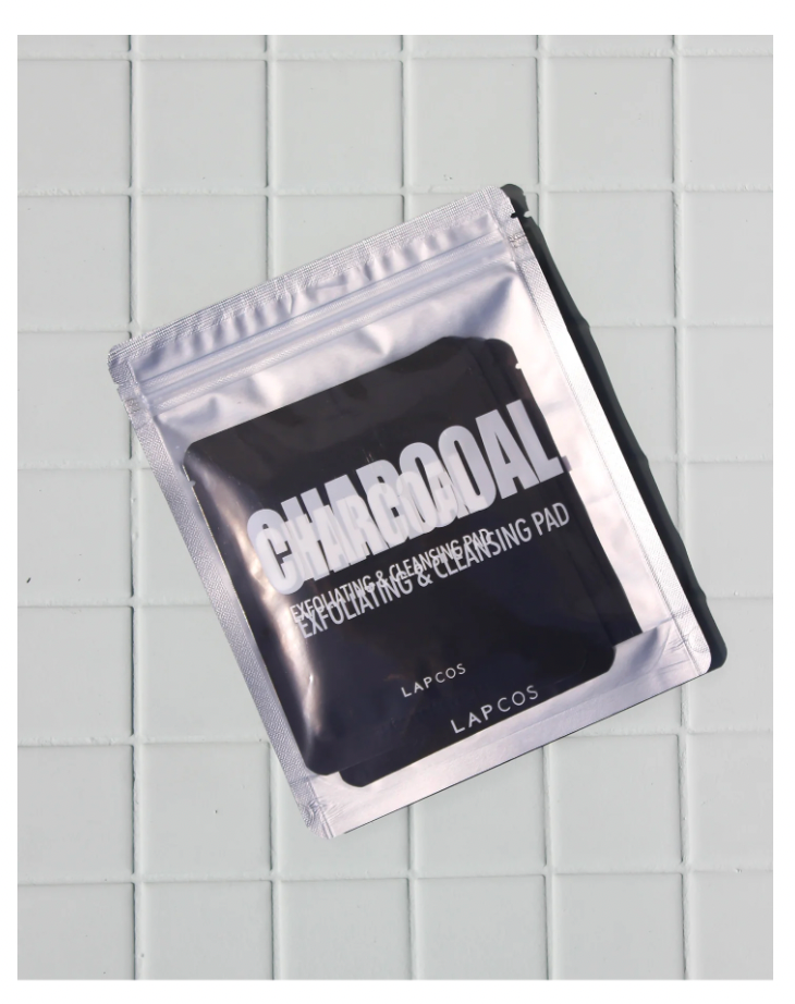 Lapcos | Charcoal Exfoliating & Cleansing Pads (5pk)