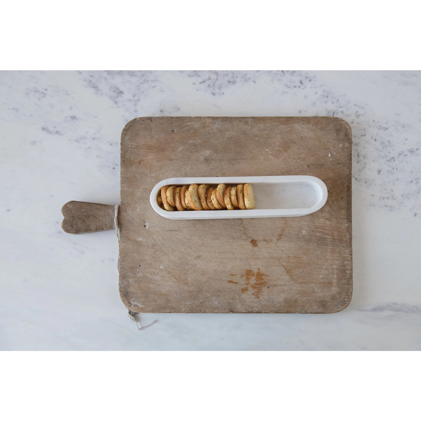 Creative Co-Op | Marble Cracker Dish