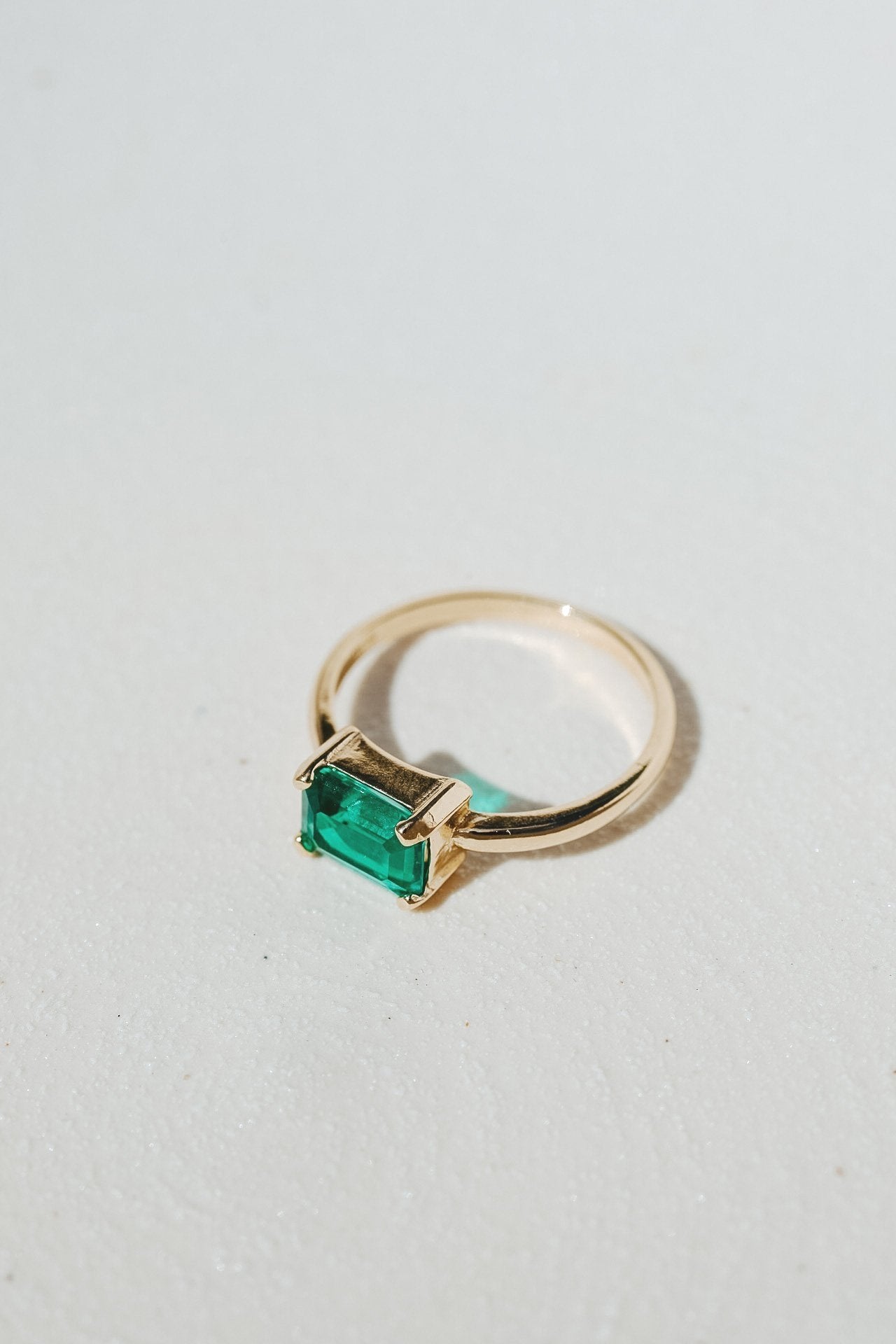 Katherine Stuart | 14k Gold Grace Emerald Large Ring