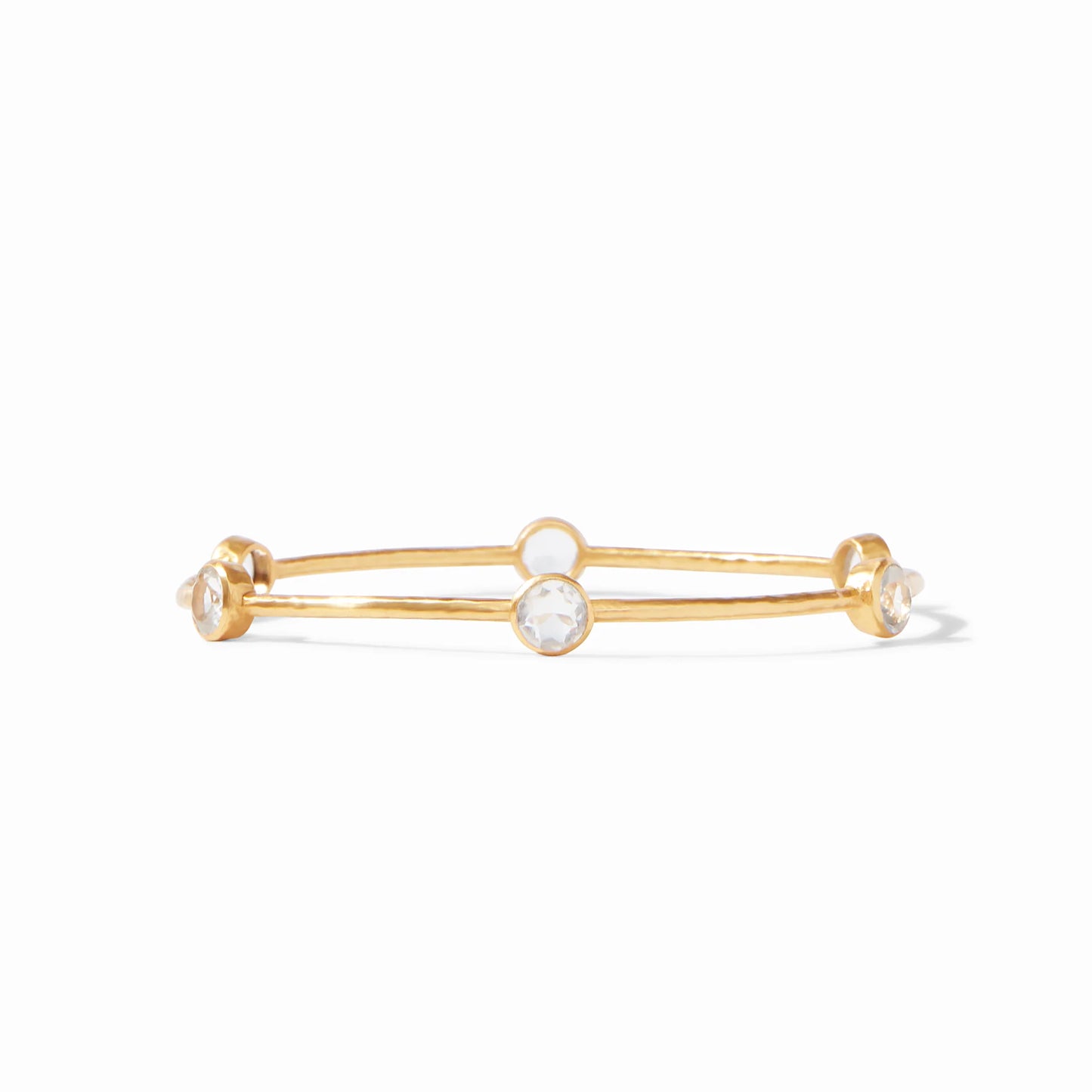 Julie Vos | Milano Bangle Clear Crystal