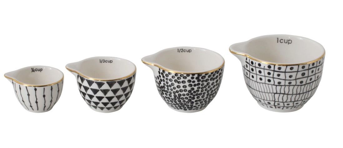 Creative Co-Op | Stoneware Measuring Cup Set