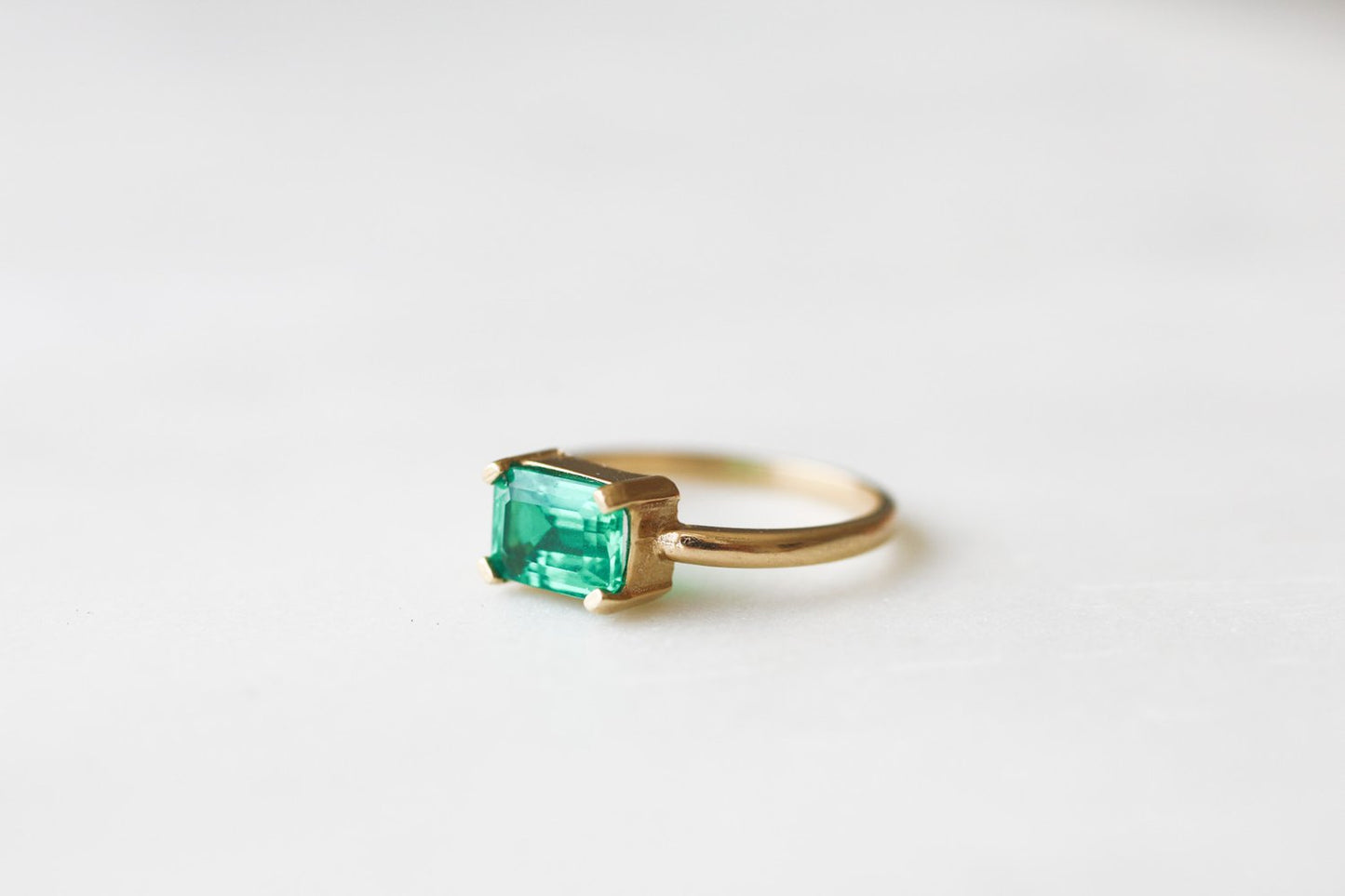 Katherine Stuart | 14k Gold Grace Emerald Large Ring