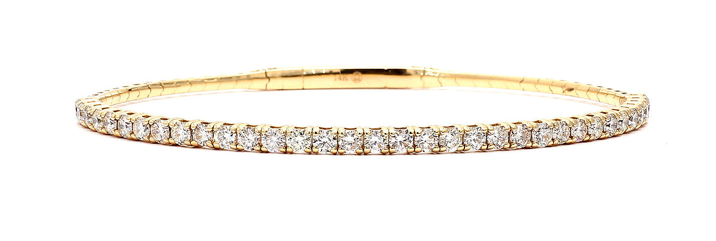 Heera | 14k Gold Flexible Diamond Bracelet