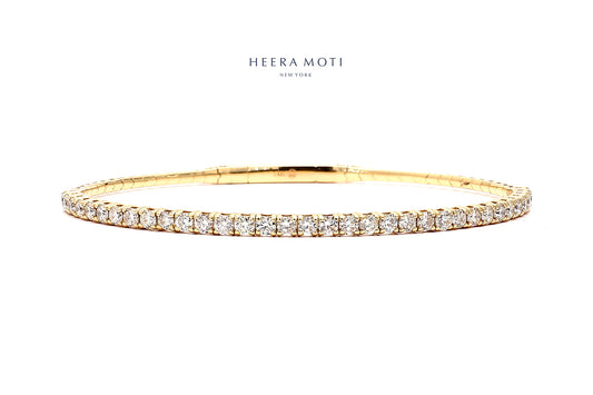 Heera | 14k Gold Flexible Diamond Bracelet