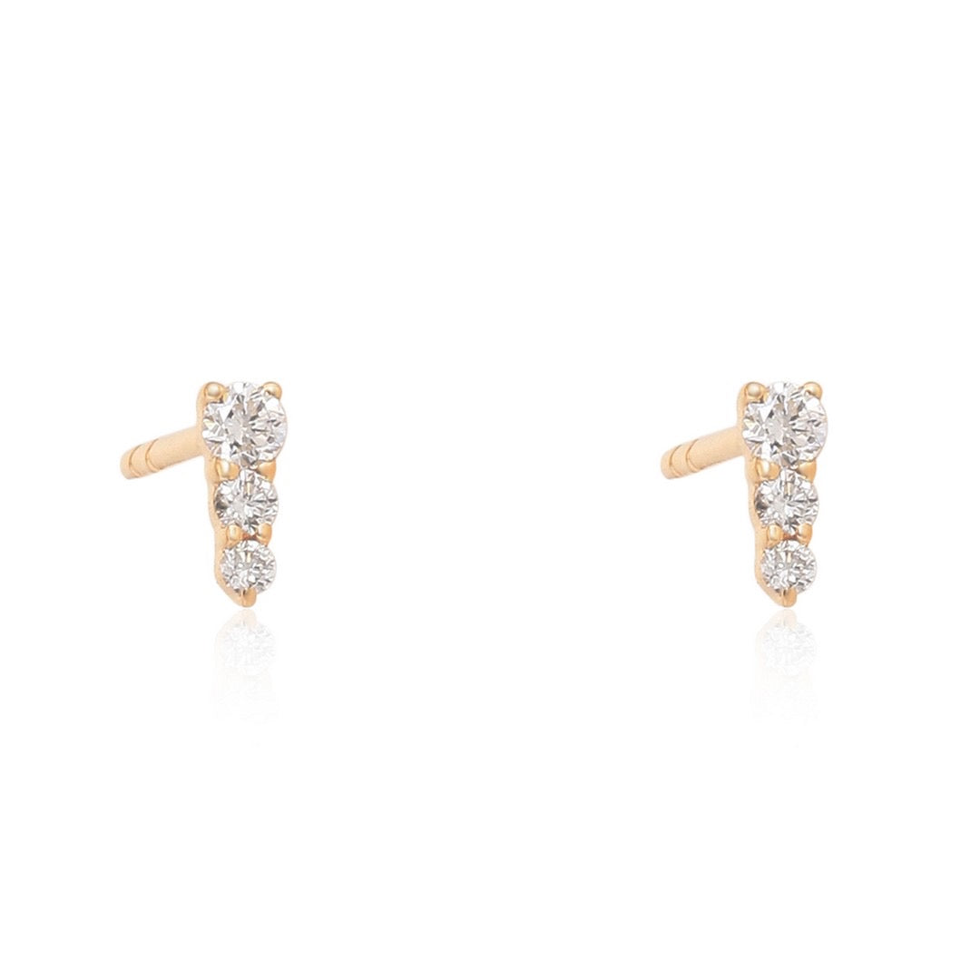 Mondrian | Diamond Trio Earrings