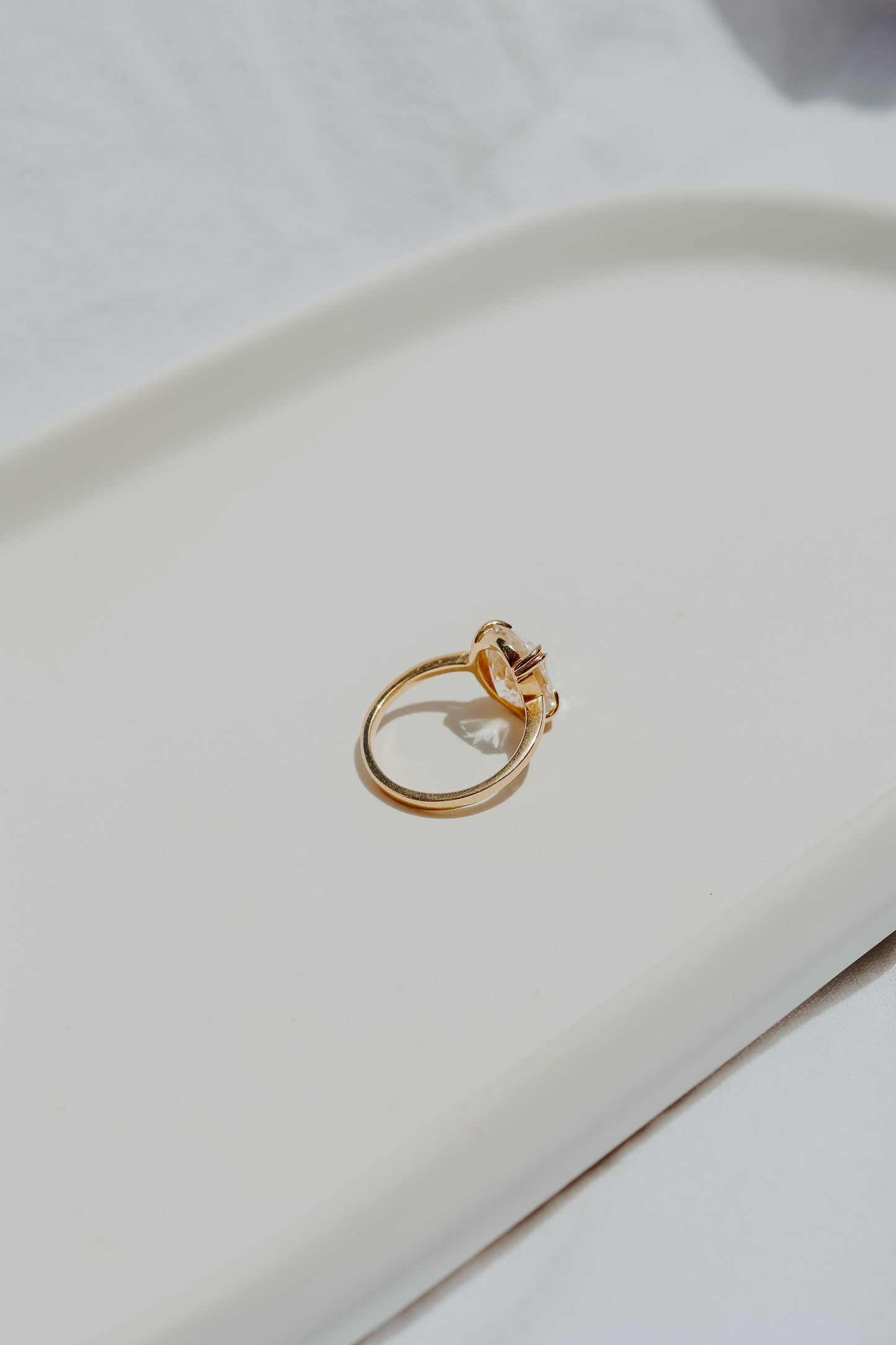 Katherine Stuart | Diana Ring XL White Sapphire (On Consignment)