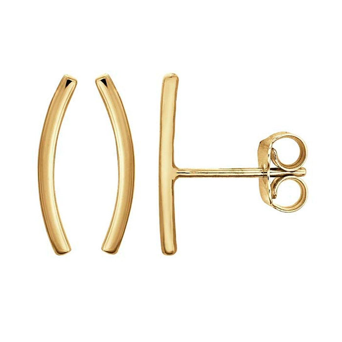 Golden Hour | 14k gold Arched Stud Earrings