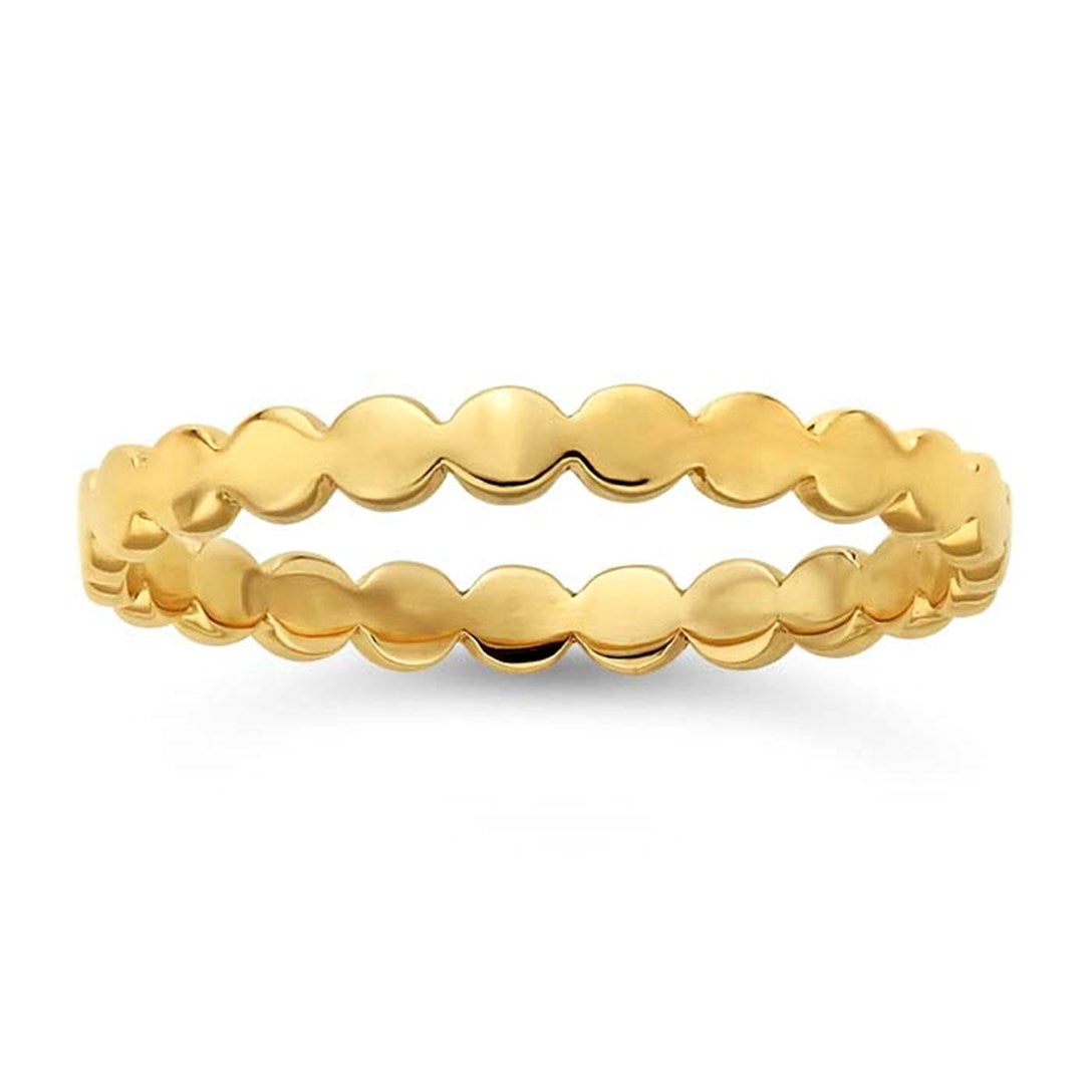 Golden Hour | 14k gold Beaded Band Ring