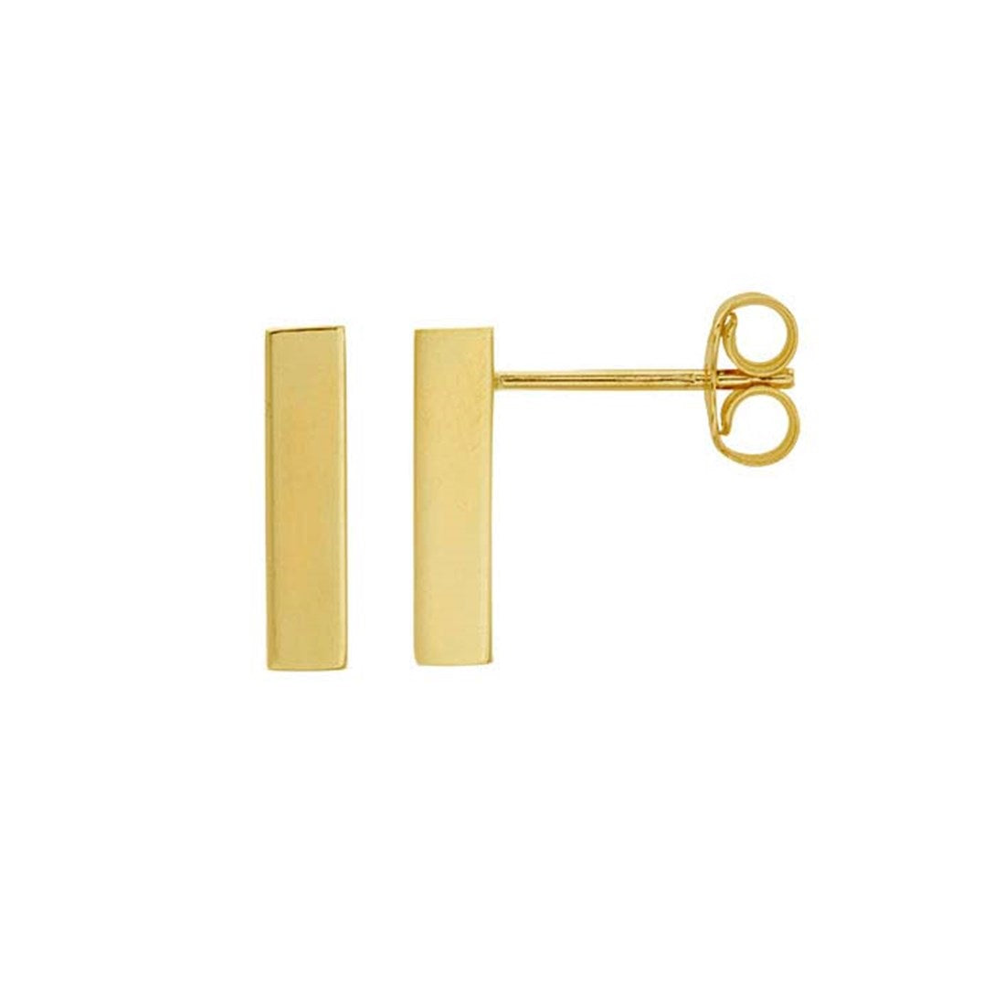 Golden Hour | 14k Gold Rectangle Earrings
