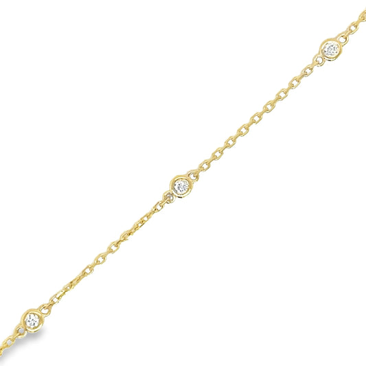 Golden Hour | Diamond Station Chain Bracelet