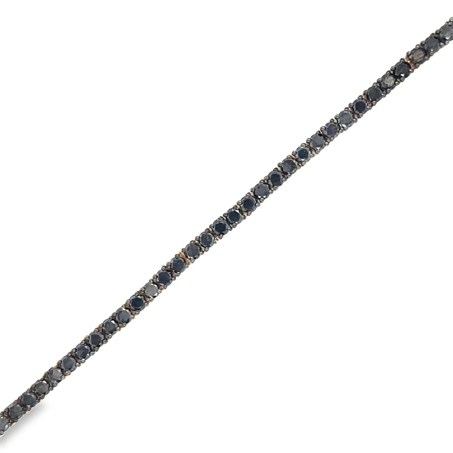 PREORDER: 14kt Yellow Gold Black Diamond Tennis Bracelet
