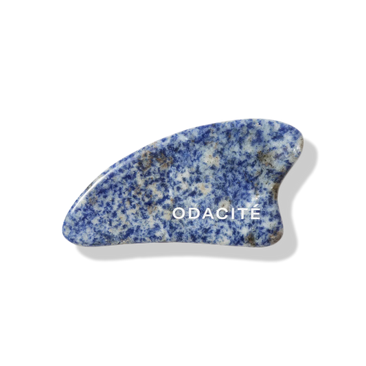 Odacité | Sodalite Blue Crystal Contour Gua Sha