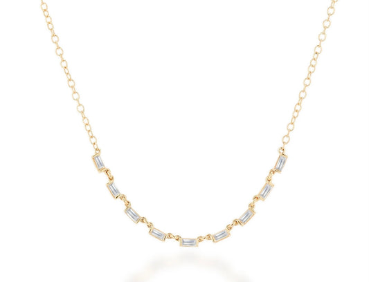Rachel Reid | Diamond Baguette Layering Necklace