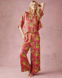 Printfresh | Bagheera Satin Set Hot Pink
