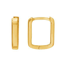 Golden Hour | Rectangle Huggie Hoop