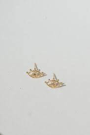 Katherine Stuart | Evil Eye Diamond Studs