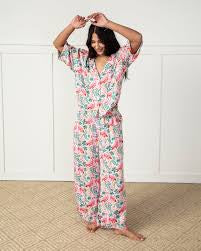 Printfresh | Flock of Flamingos Satin Wildest Dreams Set