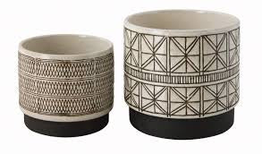 Creative Co-Op | Stoneware Planters (Set of 2)