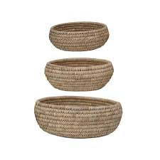 Creative Co-Op | Round Khocha Bunon Baskets