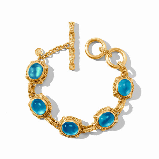 Julie Vos | Cabochon Bracelet - Iridescent London Blue